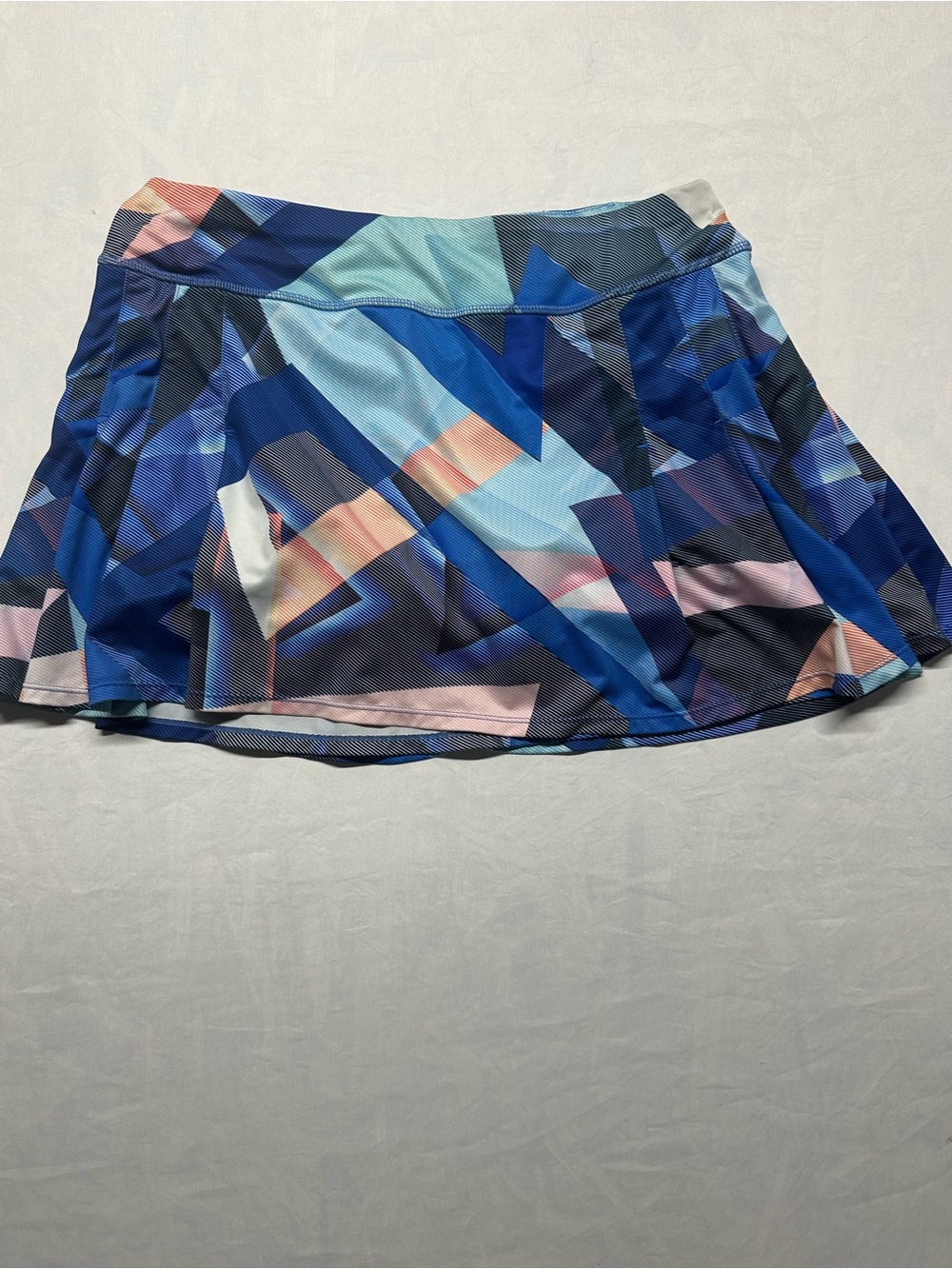 Athleta Electric Geo Speed Skort – Golf Tennis Pickleball– Size Large – EUC